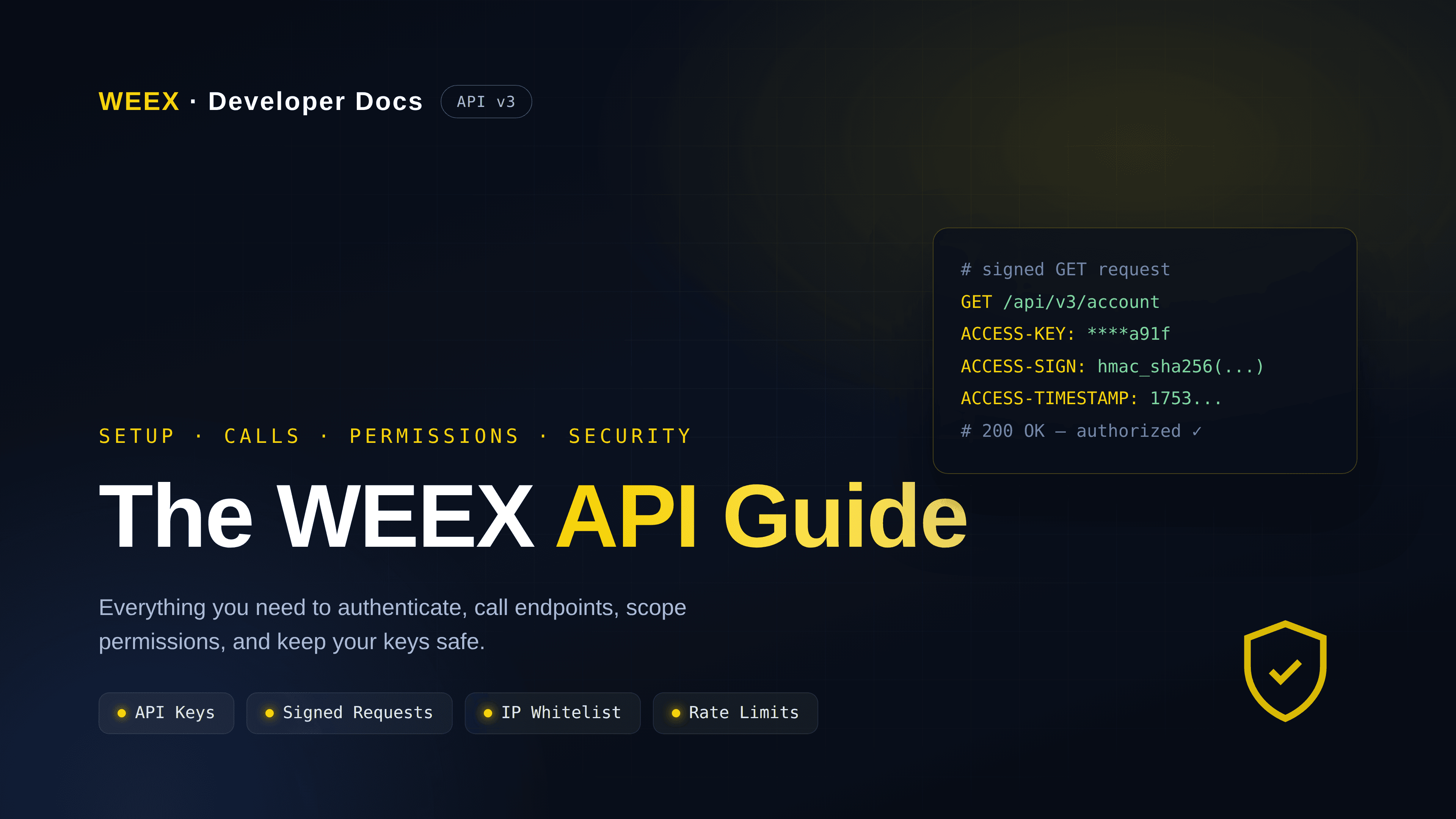 WEEX API Python SDK:如何端到端签名并调用