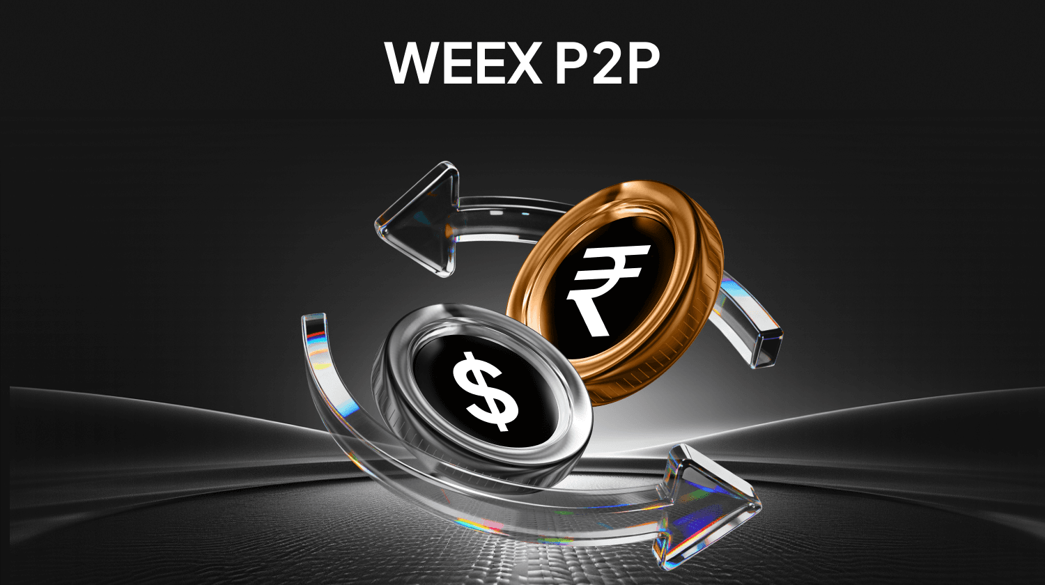 用数字电子卢比在WEEX P2P购买ETH – 0费用和24/7印度商家