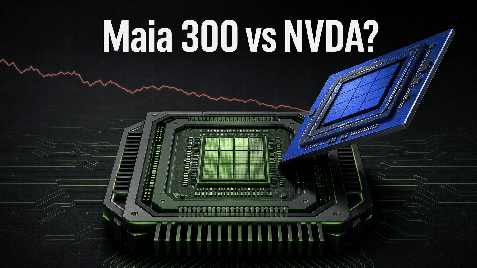 英伟达股价在微软 Maia 300 发布后下跌:定制芯片真的会威胁 NVDA 吗?